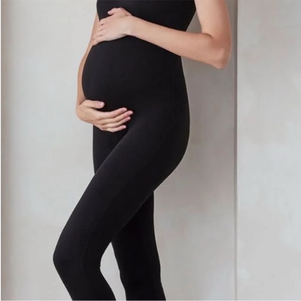 Black Maternity Jumpsuit - Picture 2 of 6